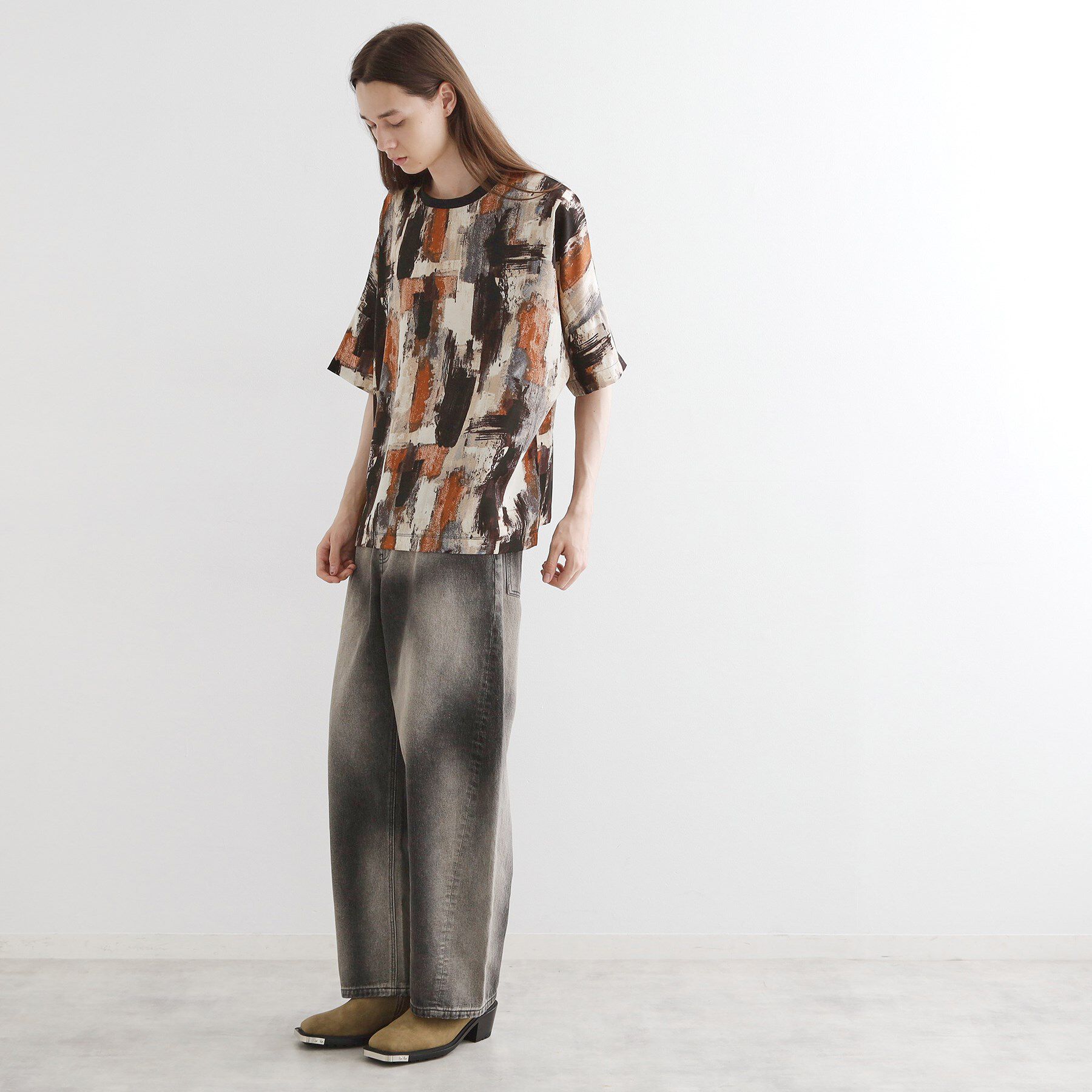 tk.TAKEO KIKUCHI「アブストラクトドルマンカットソー」|Tシャツ・カットソー|