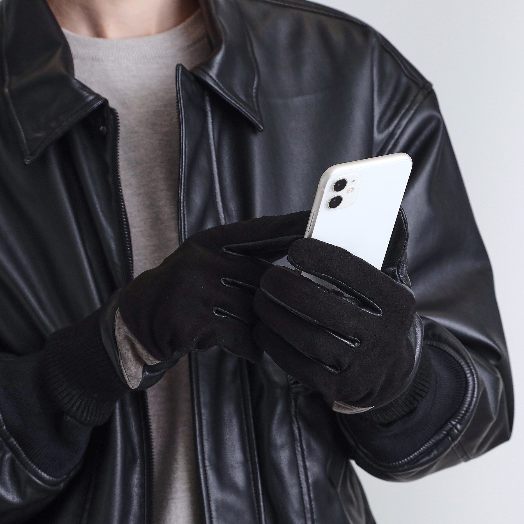 tk.TAKEO KIKUCHI「【本革】切替グローブ／スマホ対応」|手袋|