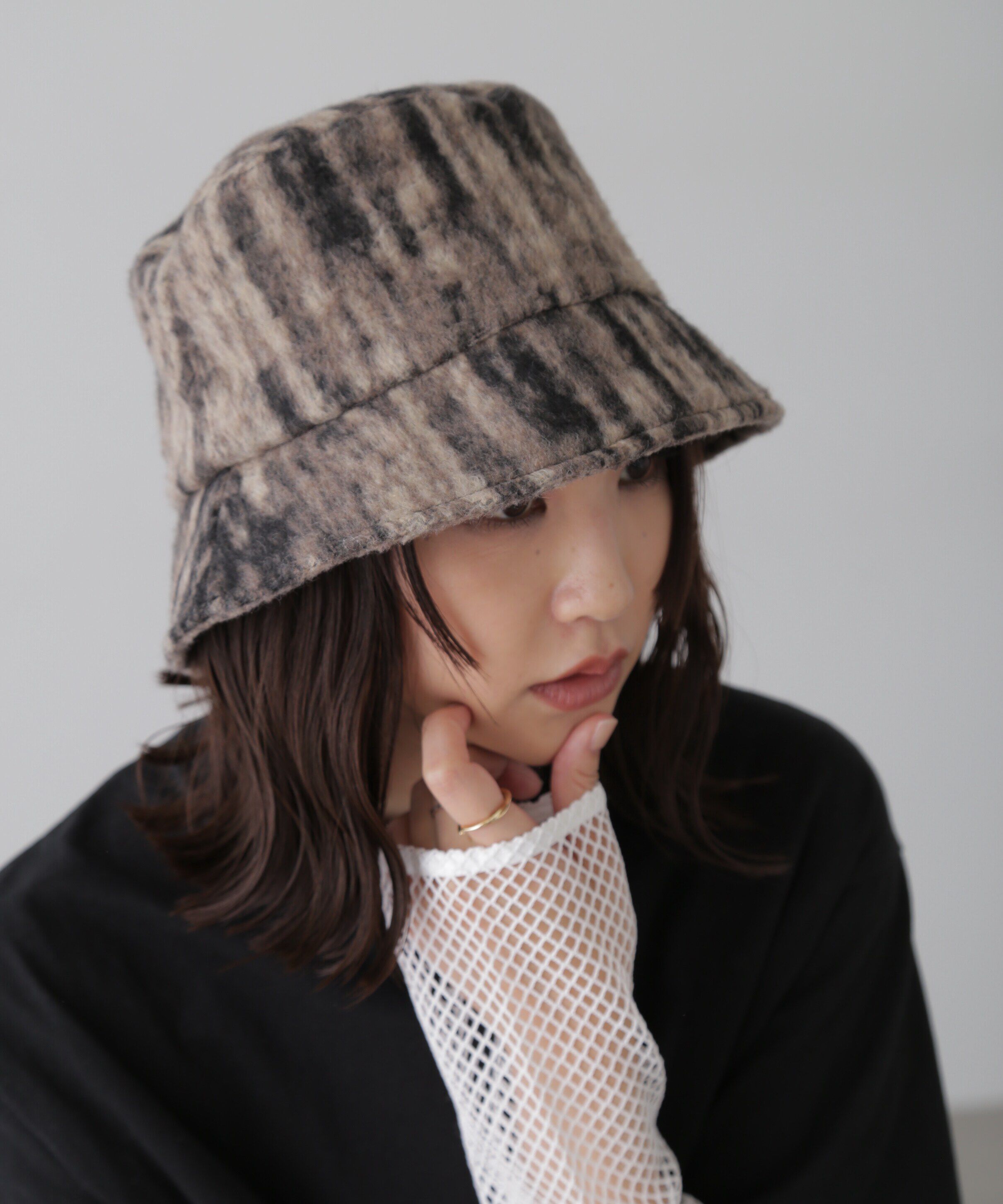  「ウッドライクシャギーバケット」|ソックス|