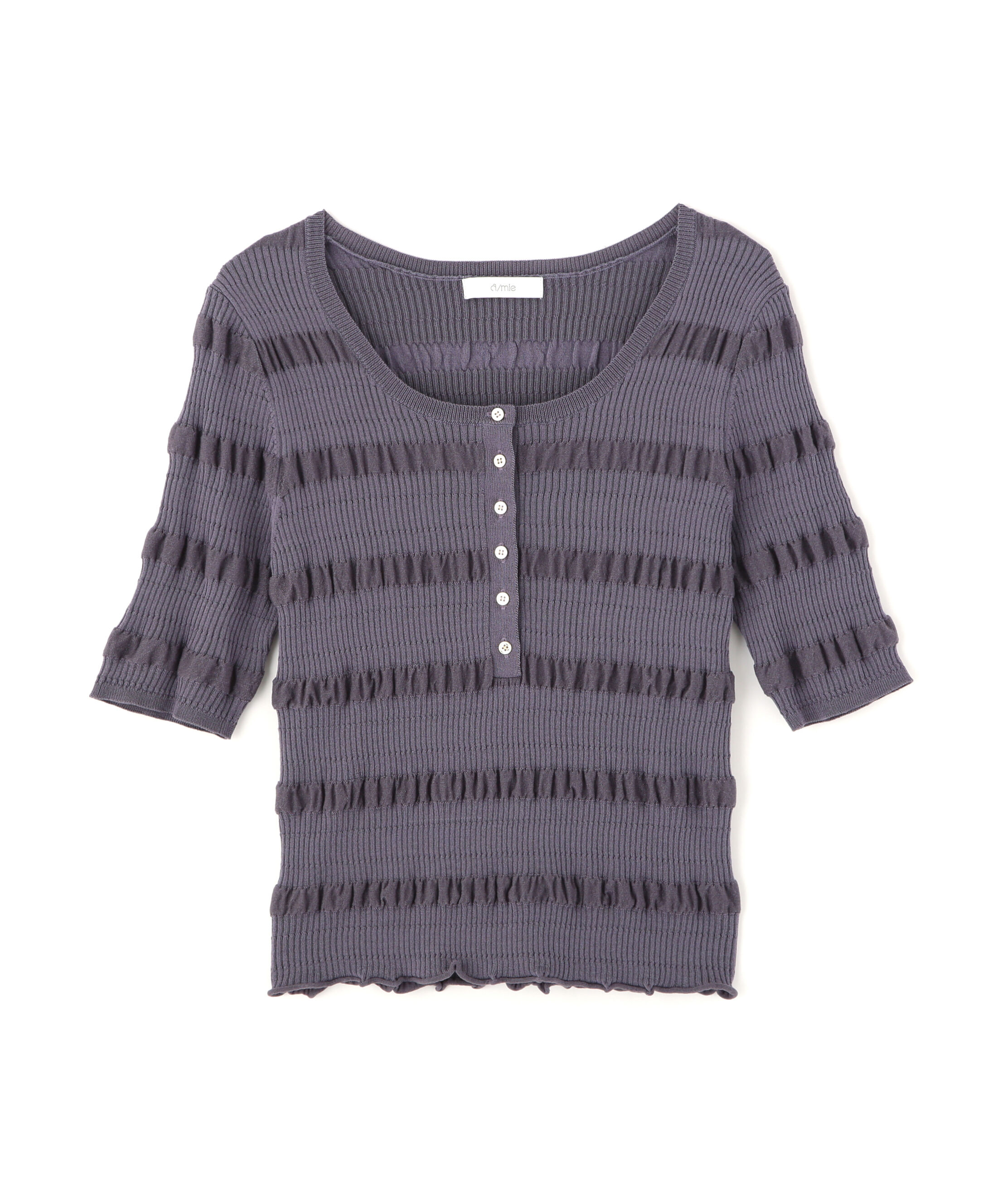 PROPORTION BODY DRESSING「〈a/mie〉変形リブニット 26SS」|カーディガン|