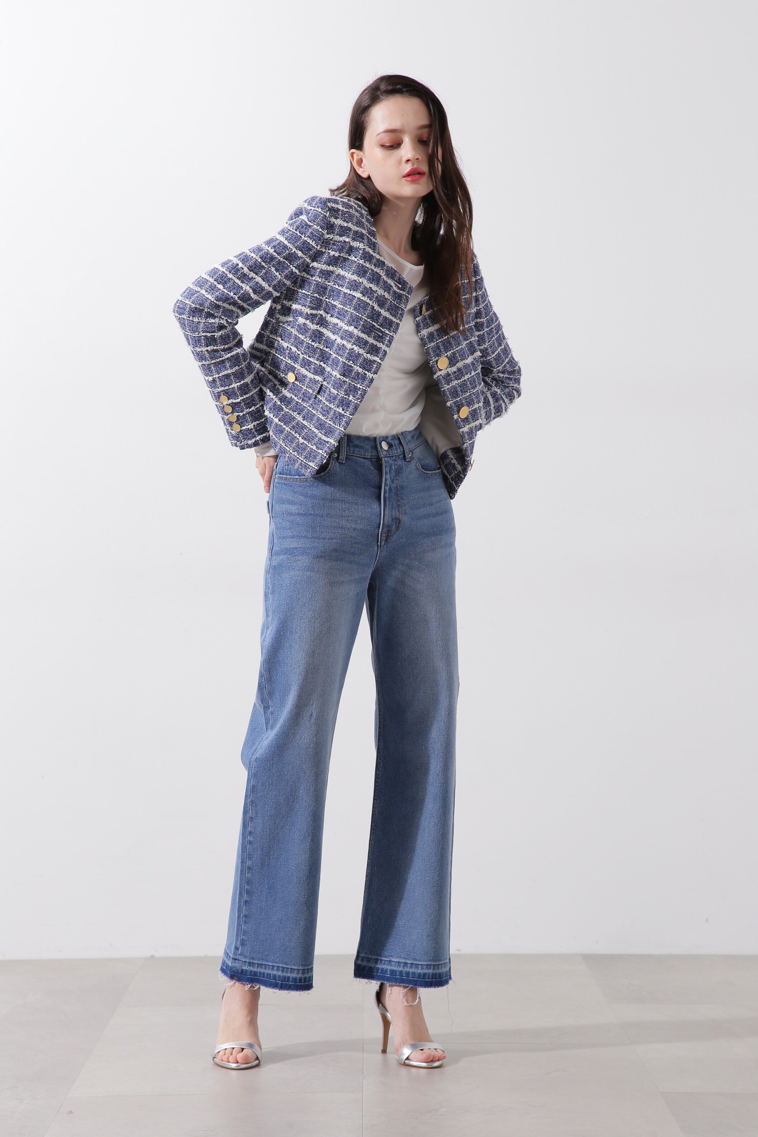  「◆スクエアーネックツイードジャケット」|その他|