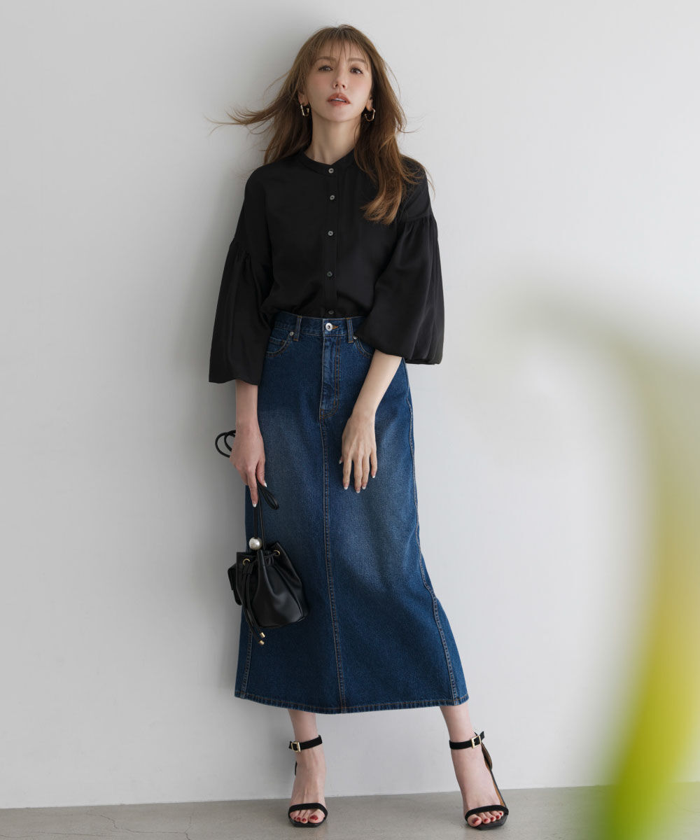  「［美香さん着用］ギャザーバルーンスリーブブラウス」|シャツ・ブラウス|