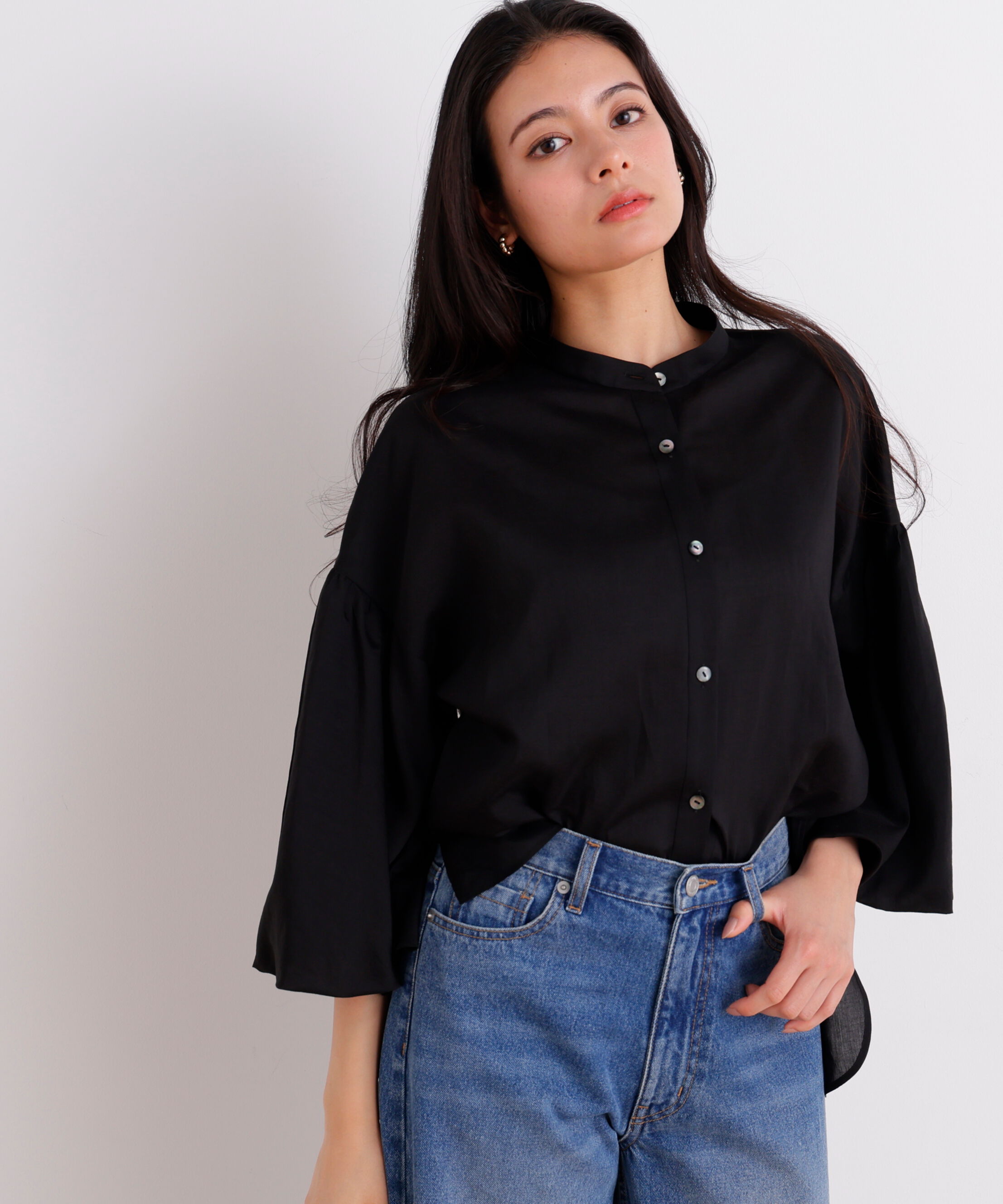  「［美香さん着用］ギャザーバルーンスリーブブラウス」|シャツ・ブラウス|