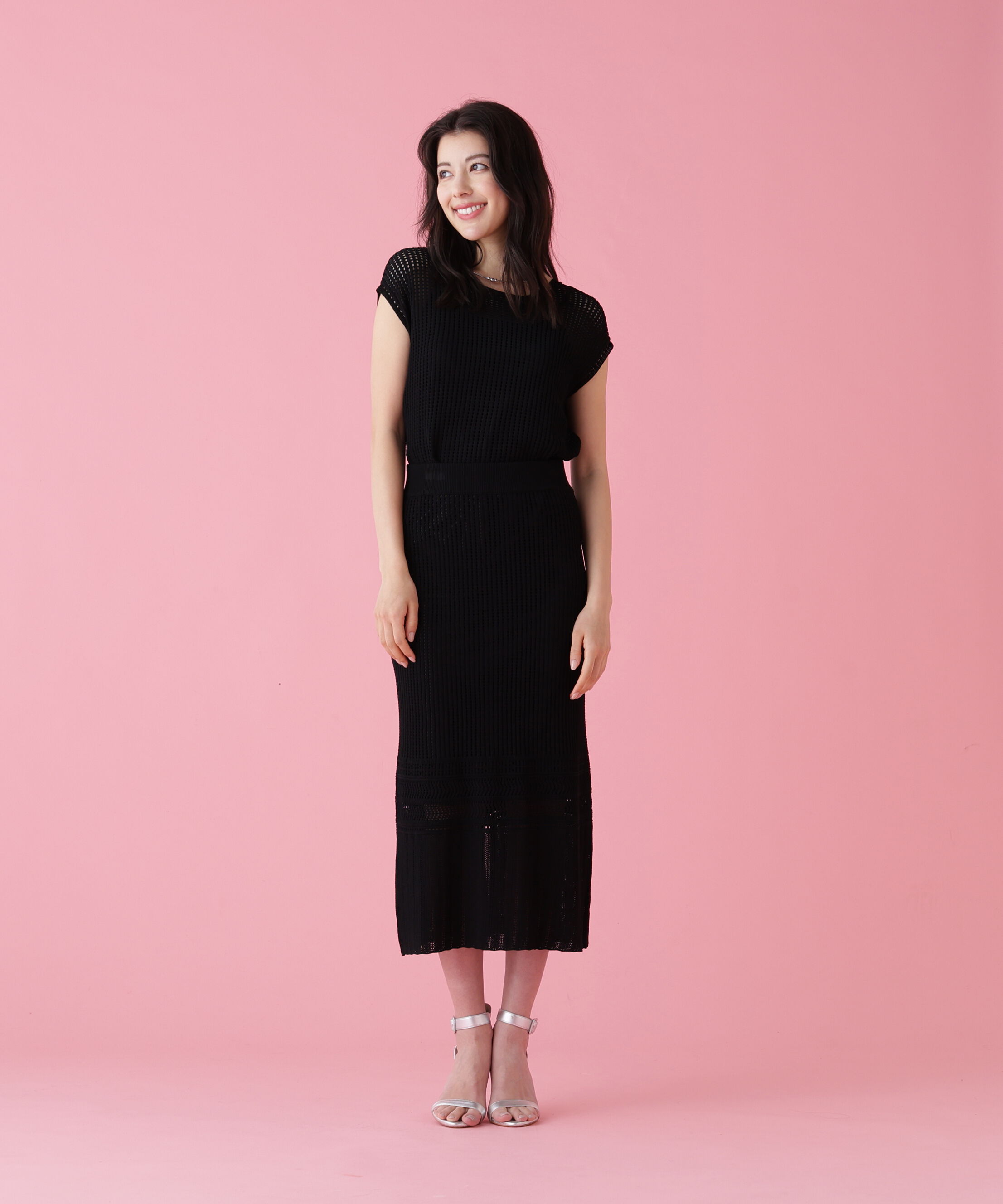  「メッシュニットプルオーバー」|ニット・セーター|