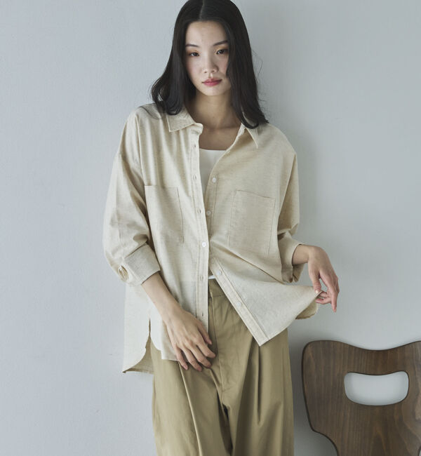 Doux archives「コットンリネンシャツ」|シャツ・ブラウス|