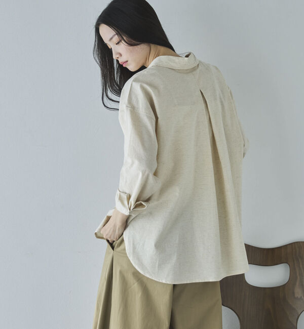 Doux archives「コットンリネンシャツ」|シャツ・ブラウス|