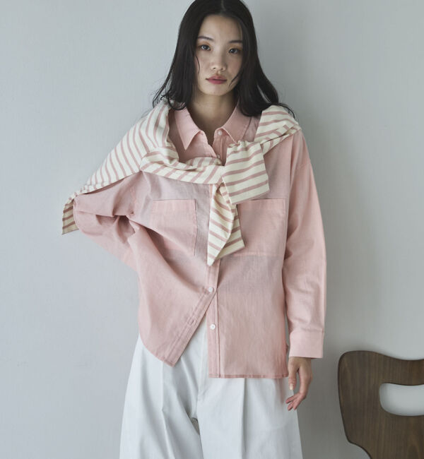 Doux archives「コットンリネンシャツ」|シャツ・ブラウス|