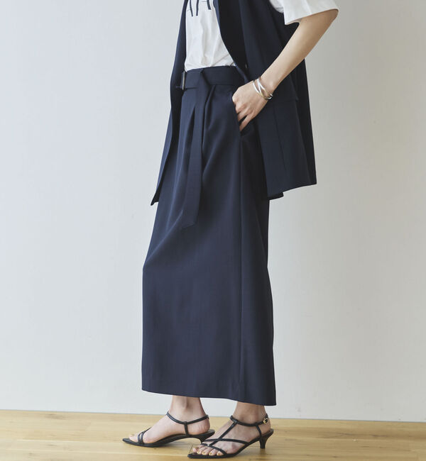 Doux archives「【多機能麻調合繊】タイトスカート」|スカート|