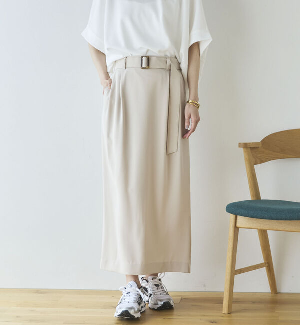 Doux archives「【多機能麻調合繊】タイトスカート」|スカート|