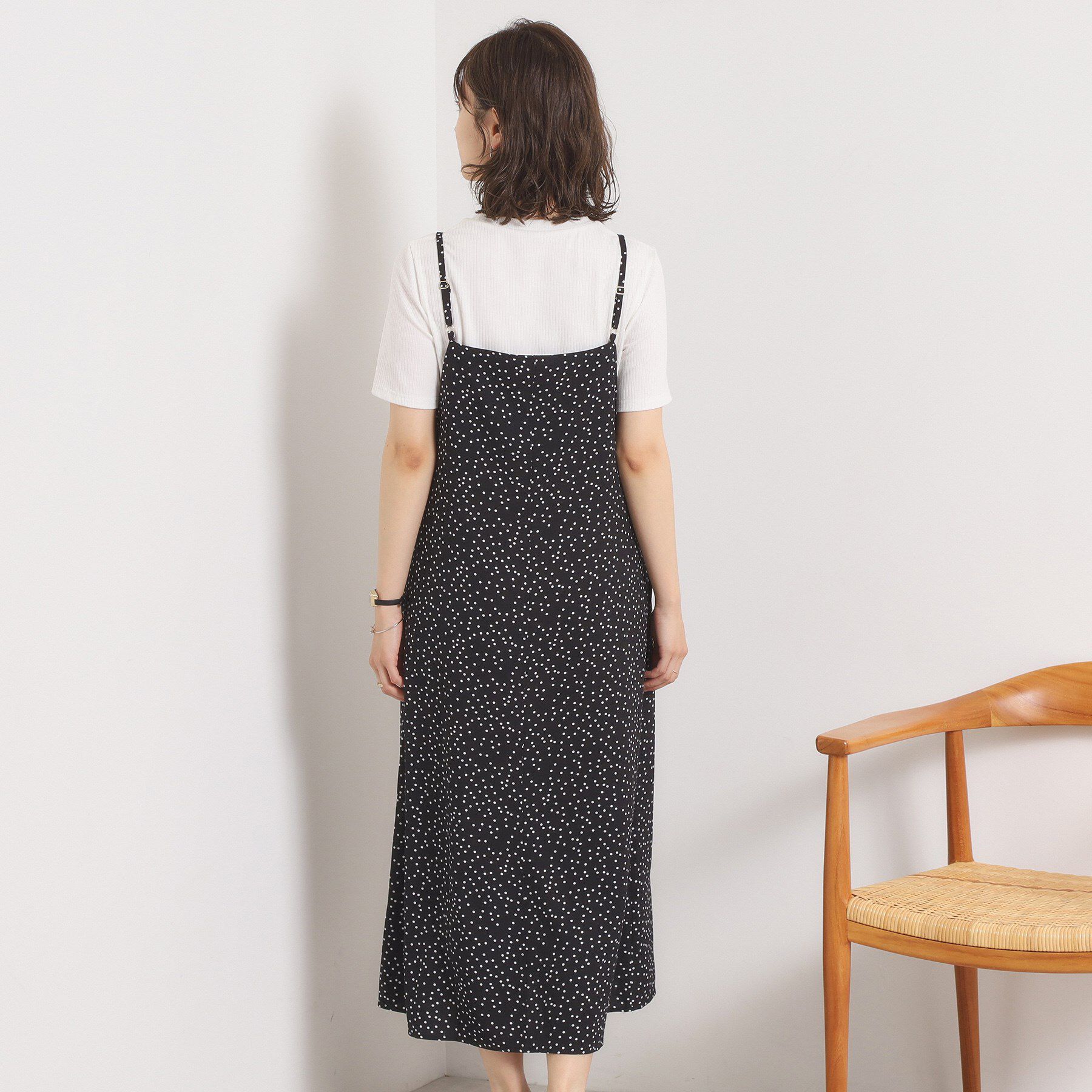 ITS&rsquo;DEMO「【UVカット／速乾／冷感／洗濯機OK／洗濯後しわになりにくい】麻調ストレッチキャミワンピ＜ラク服シリ」|ワンピース|