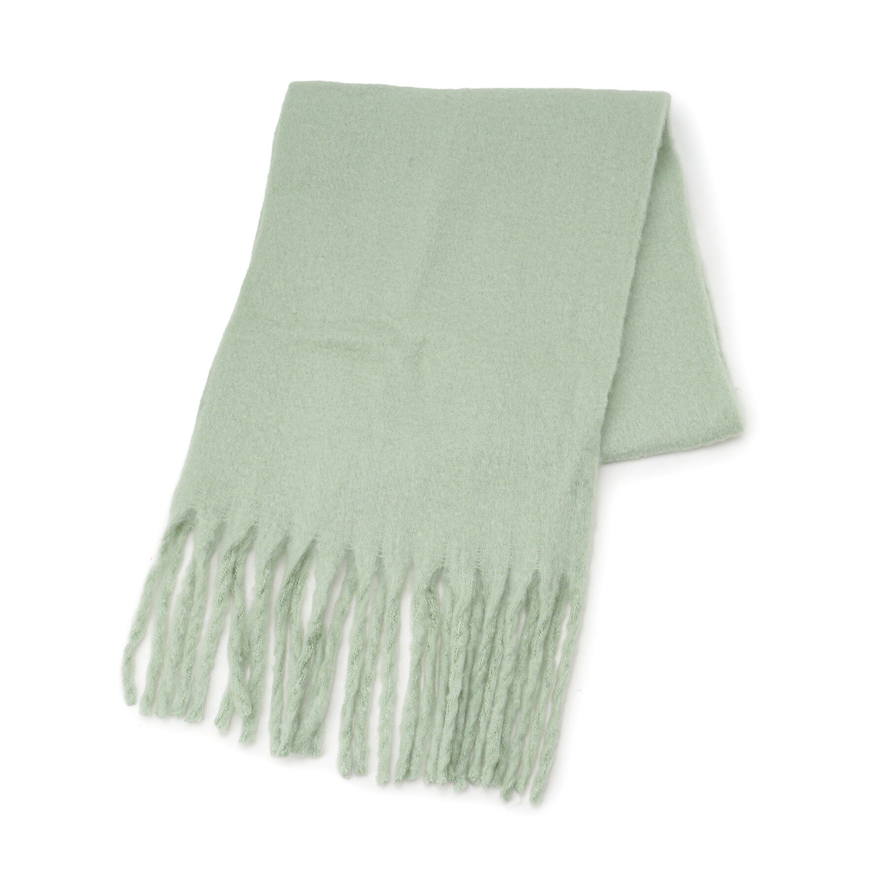 Ober Tashe「アレンジしやすい250cm カラフルボリュームストールマフラー　累計販売約5000枚【防寒／マフラー」|ストール|グリーン(022)