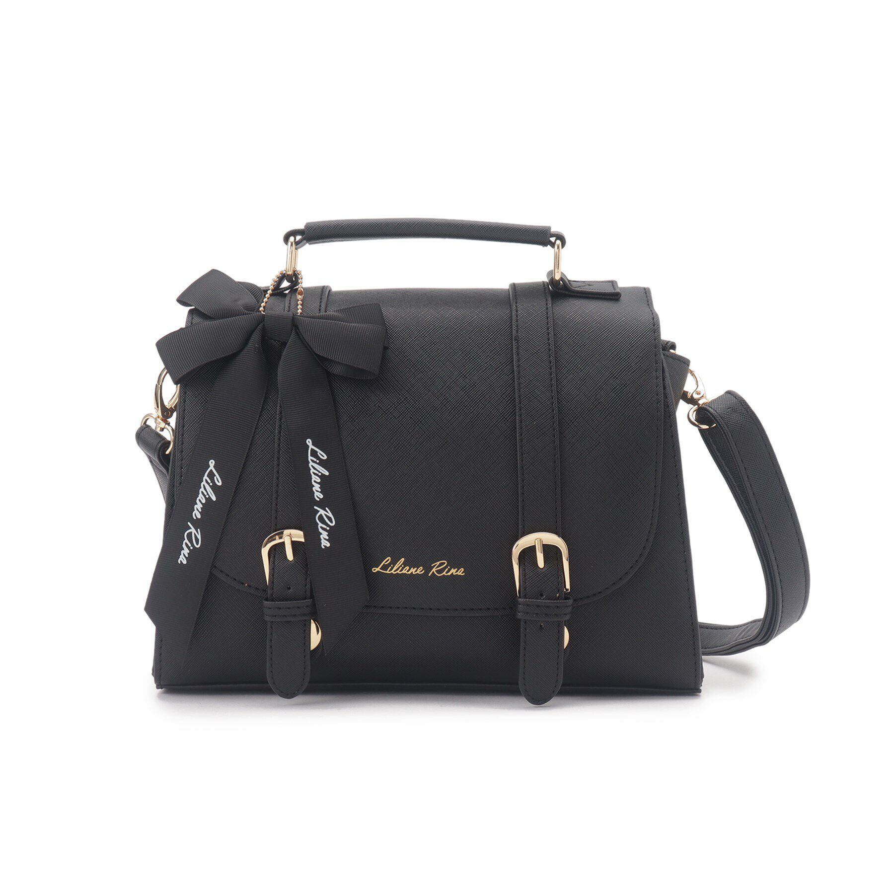 Ober Tashe「リボンチャーム付き3WAYサッチェル」|リュック|ブラック(019)