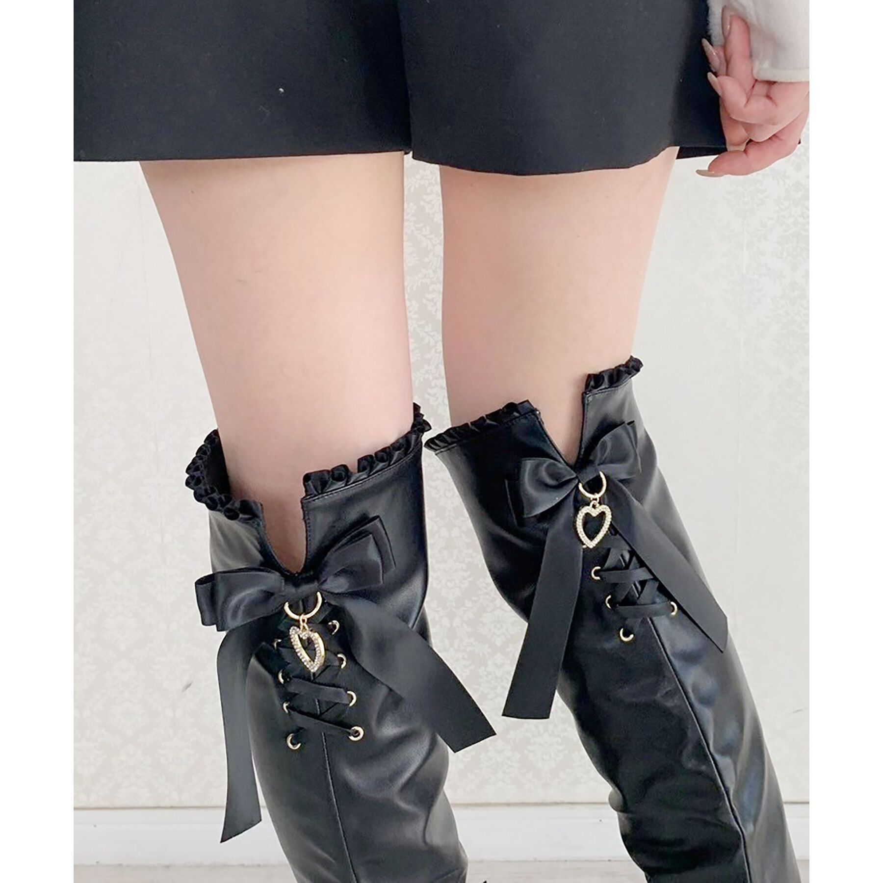 csT&P「夢見るリボン付きロングブーツ厚底」|ショートブーツ|