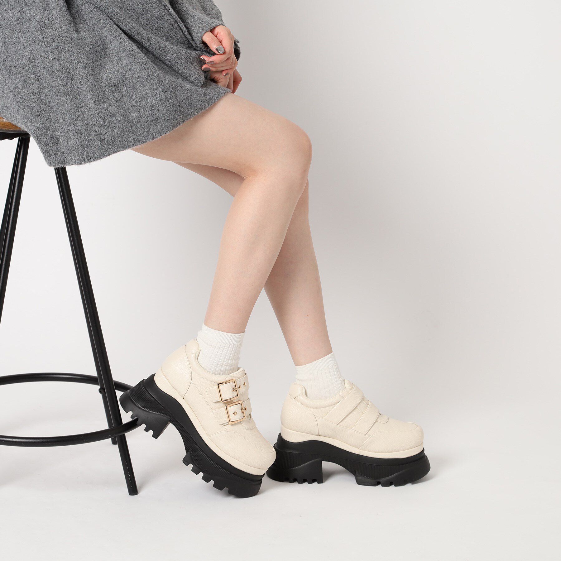 ESPERANZA「ダブルストラップ厚底スニーカー」|スニーカー|