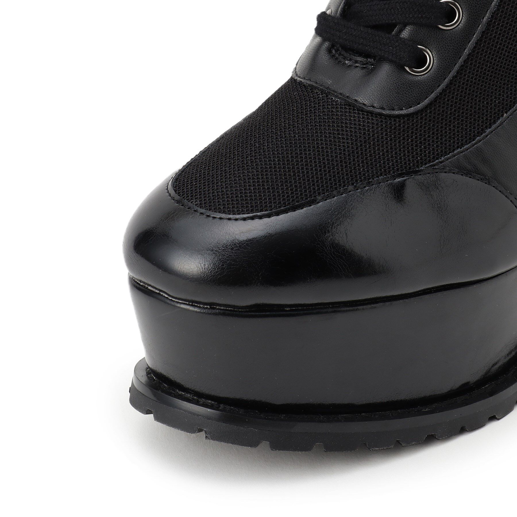 ESPERANZA「【ラク盛り／ショートブーツ】リピーター続出／脚長美脚　厚底メッシュスポーティーショートブーツ」|ショートブーツ|