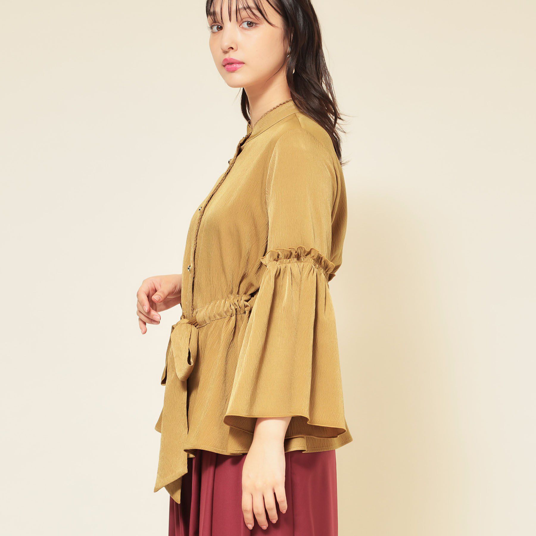 SunaUna「【COLLECTION LINE】フレアスリーブブラウス」|シャツ・ブラウス|