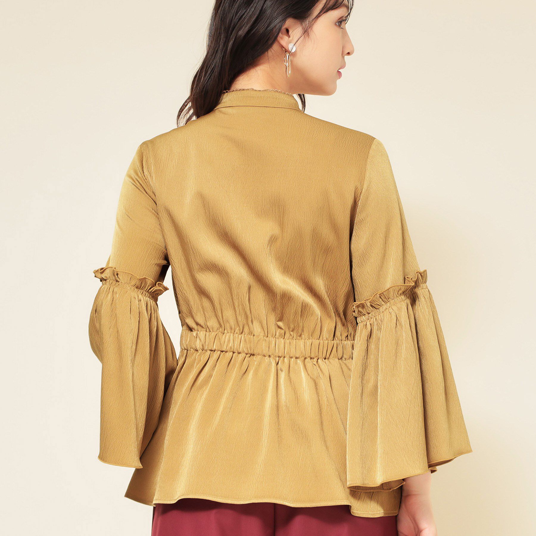 SunaUna「【COLLECTION LINE】フレアスリーブブラウス」|シャツ・ブラウス|