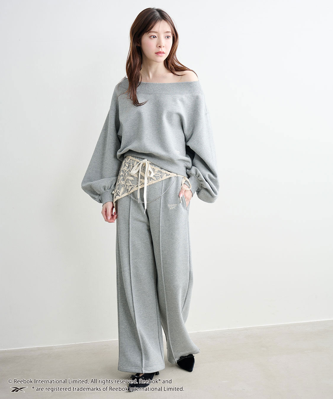 COCO DEAL「《COCO DEAL/Reebok》スウェットワイドパンツ」|その他|