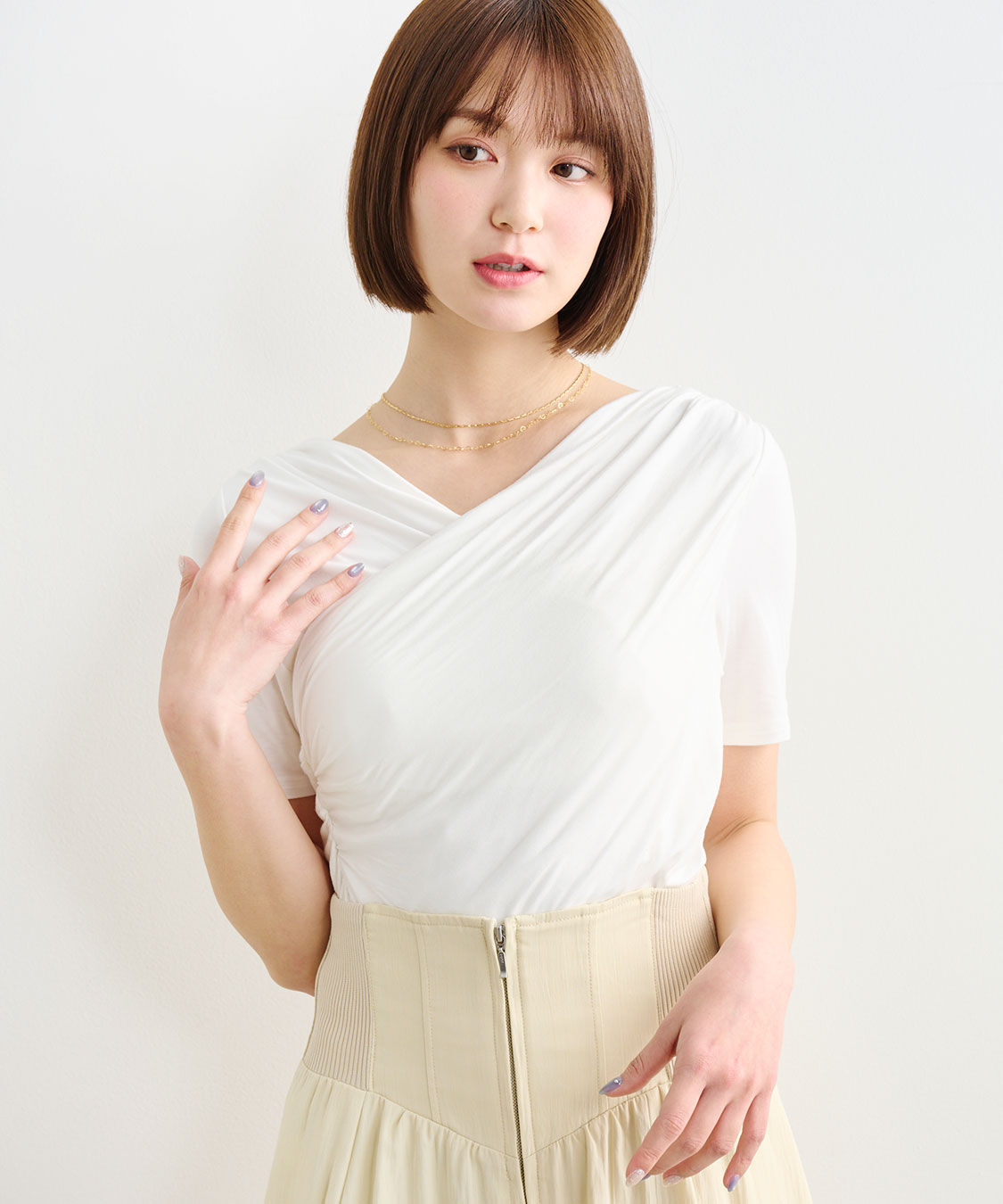 COCO DEAL「タックスリットプルオーバー」|Tシャツ・カットソー|