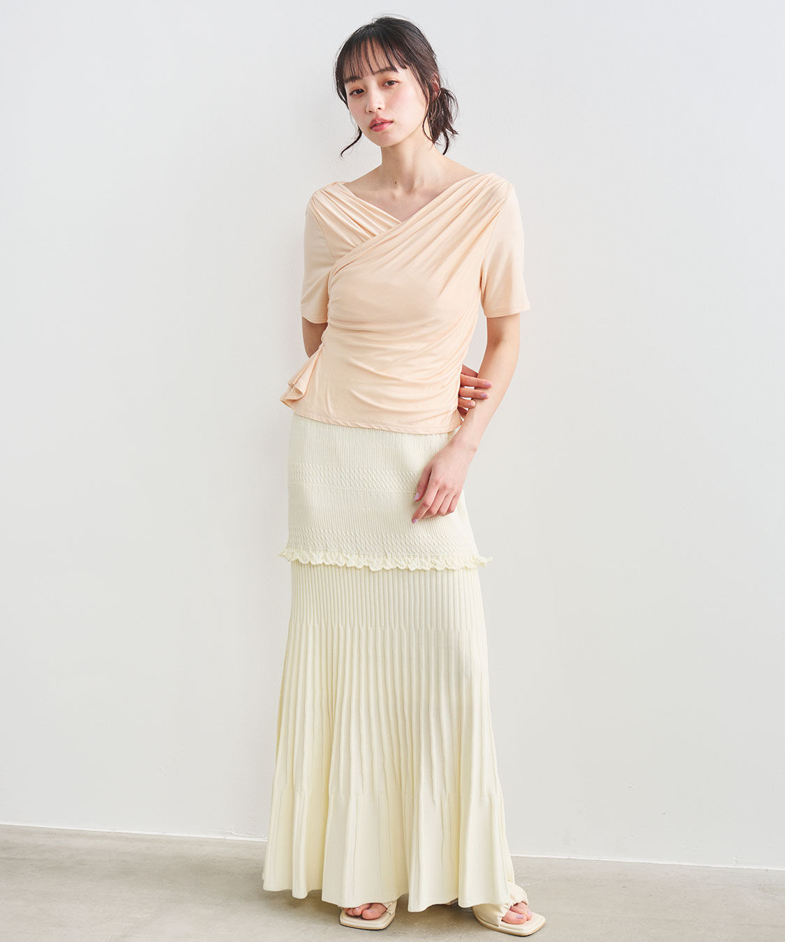 COCO DEAL「タックスリットプルオーバー」|Tシャツ・カットソー|