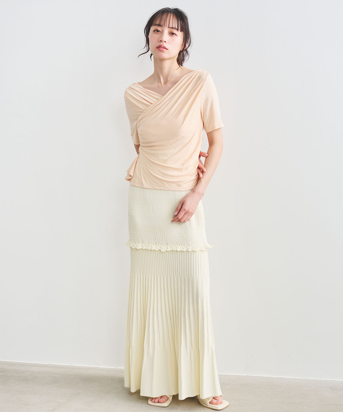 COCO DEAL「タックスリットプルオーバー」|Tシャツ・カットソー|