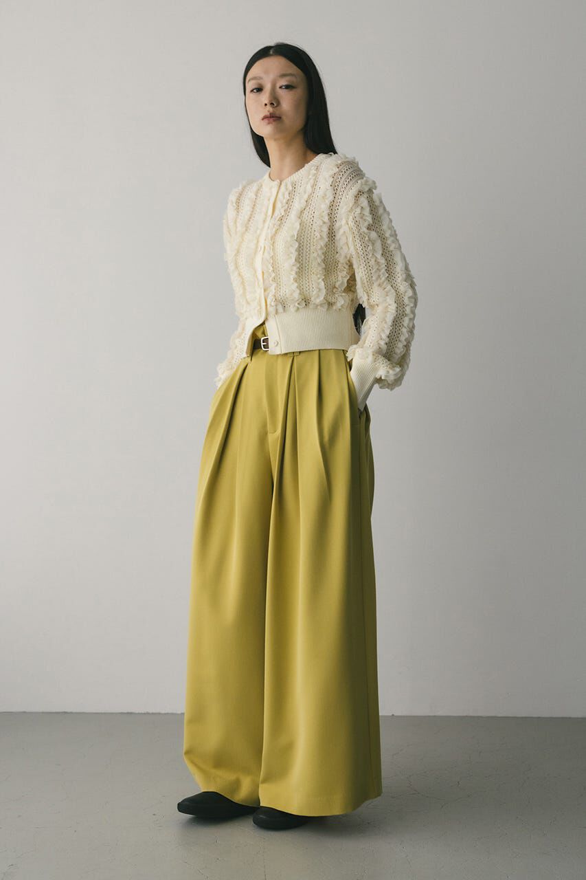 STYLEMIXER「ハイウエストタックワイドパンツ」|その他|YEL