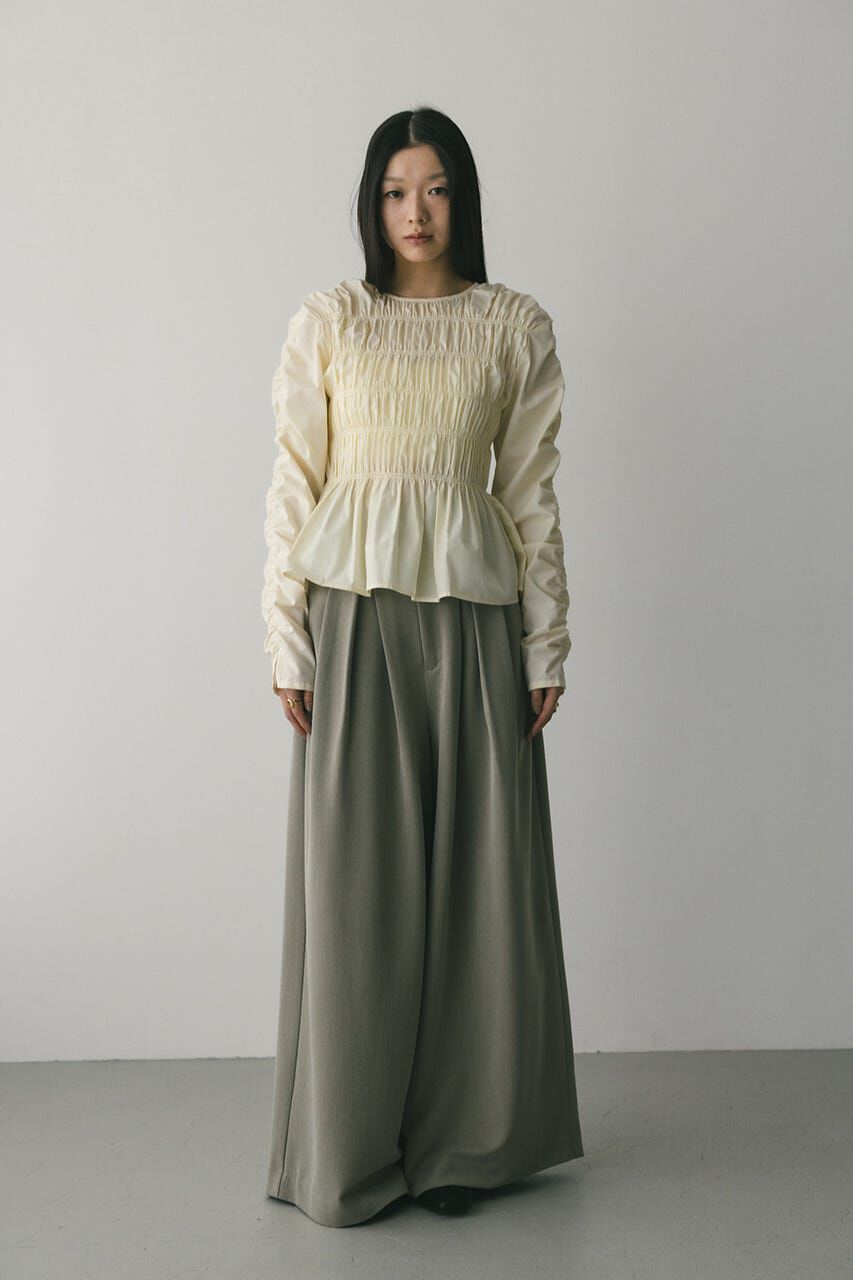 STYLEMIXER「ハイウエストタックワイドパンツ」|その他|