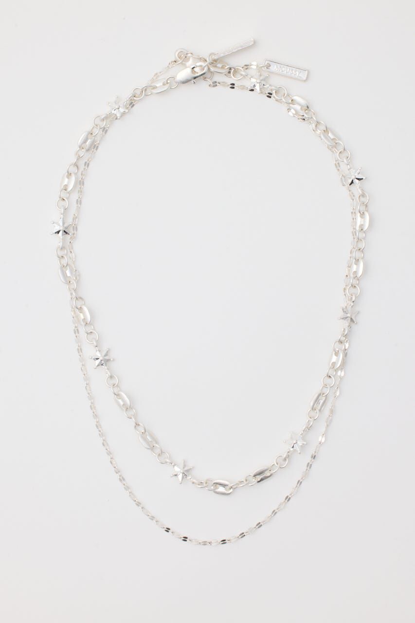 MOUSSY「CHAIN COMBI ネックレス」|ネックレス|SLV
