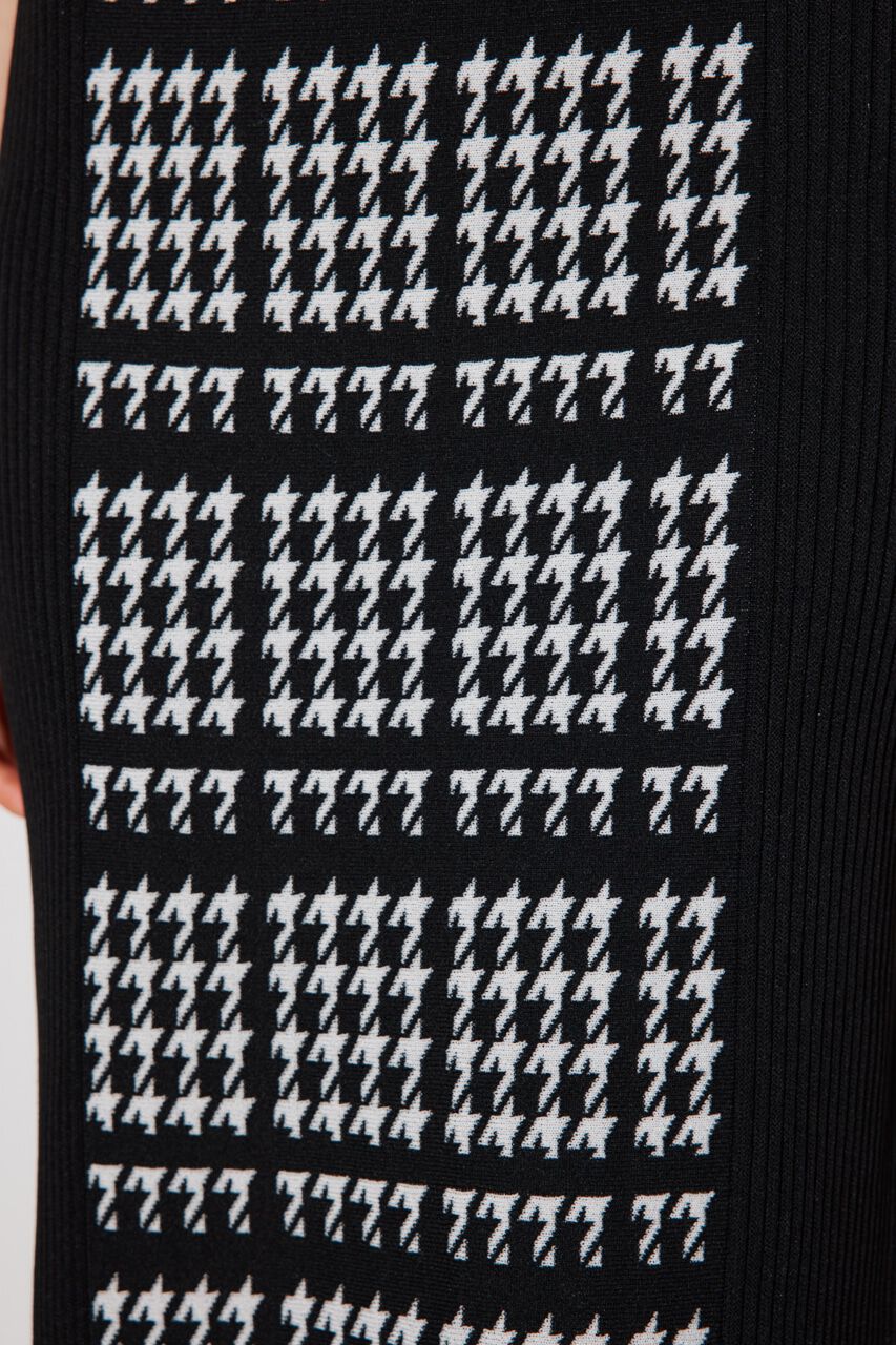 rienda「2WAY千鳥パターンタイトニットワンピース」|ワンピース|