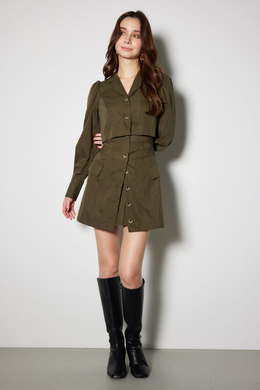 rienda「ラップパターンミニ ワンピース」|ワンピース|