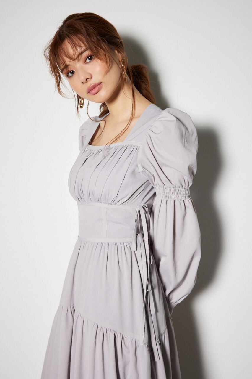 rienda「サイドリボンフレアワンピース」|ワンピース|