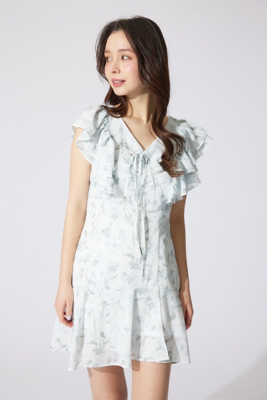 rienda「フリルフラワーミニワンピース」|ワンピース|