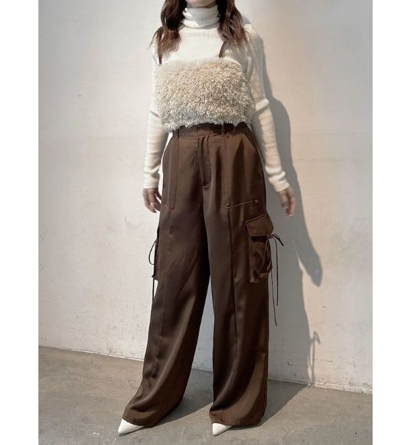 CALNAMUR「FAKE FAR BARE TOPS/フェイクファーベアトップス」|ニット・セーター|