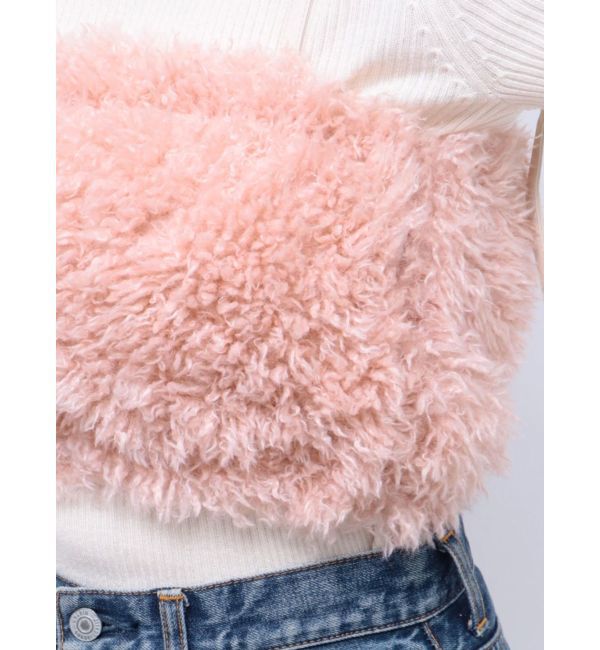 CALNAMUR「FAKE FAR BARE TOPS/フェイクファーベアトップス」|ニット・セーター|