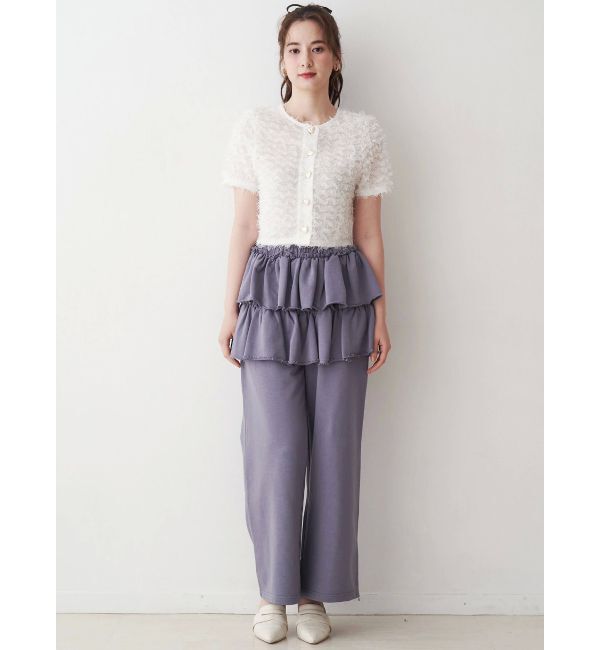 CALNAMUR「スカートレイヤードスウェットパンツ」|その他|