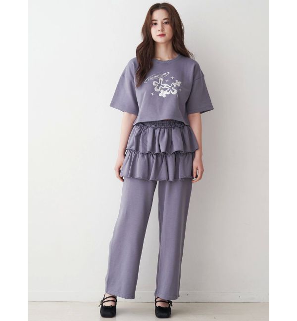 CALNAMUR「スカートレイヤードスウェットパンツ」|その他|