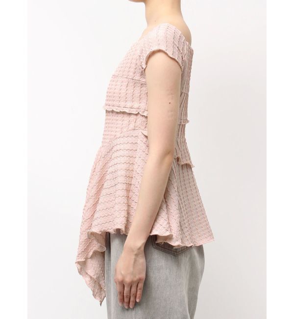 CALNAMUR「アシンメトリーヘムウェーブトップス」|Tシャツ・カットソー|