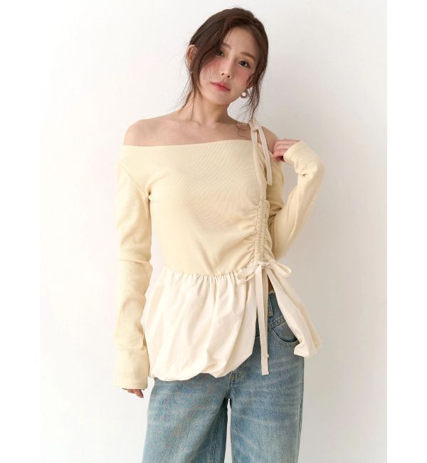 CALNAMUR「ワンショルデザイントップス」|Tシャツ・カットソー|