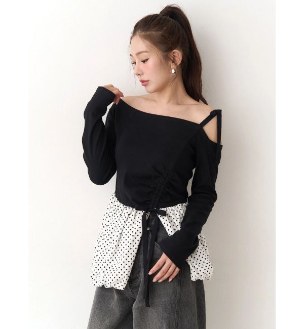 CALNAMUR「ワンショルデザイントップス」|Tシャツ・カットソー|