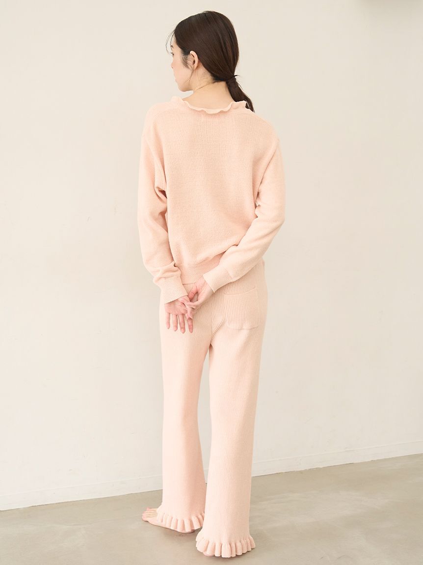 SNIDEL HOME「ハート釦フリルカーディガン」|ルームウェア|