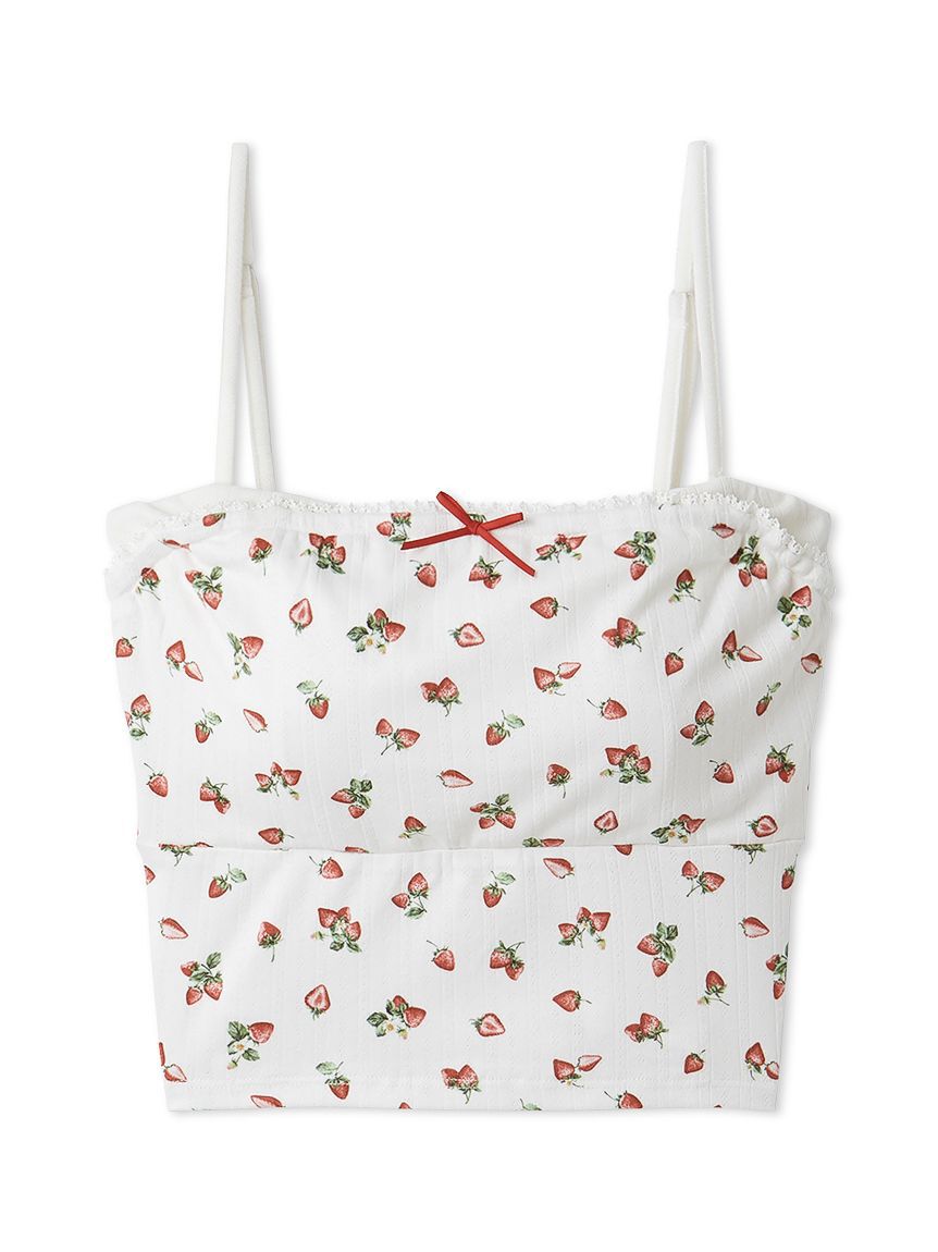 SNIDEL HOME「ストロベリーアイレットレイヤードキャミソール」|ルームウェア|