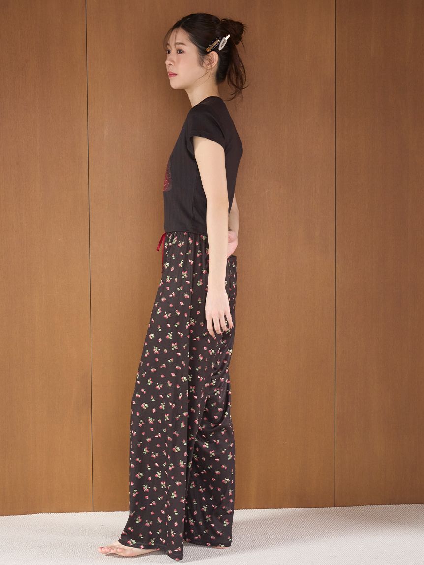 SNIDEL HOME「ストロベリーアイレットミニTシャツ」|ルームウェア|