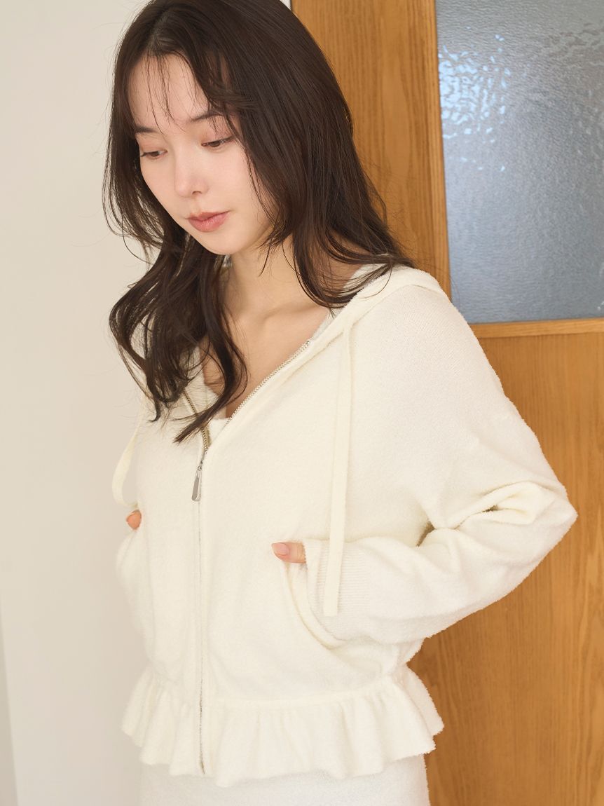 SNIDEL HOME「【接触冷感】【UVカット】ニットパーカー」|ルームウェア|IVR