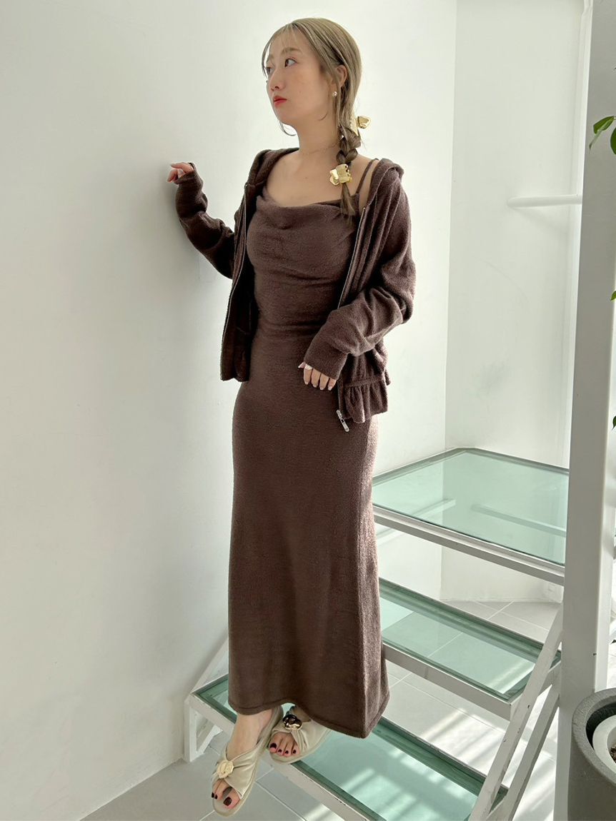 SNIDEL HOME「【接触冷感】【UVカット】ニットパーカー」|ルームウェア|