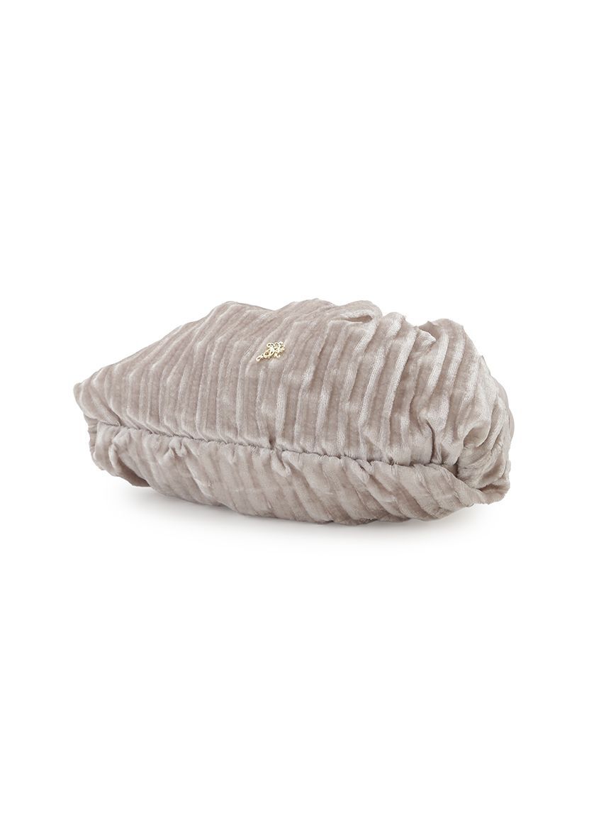 SNIDEL HOME「ベロアプリーツ巾着ポーチ」|ポーチ|