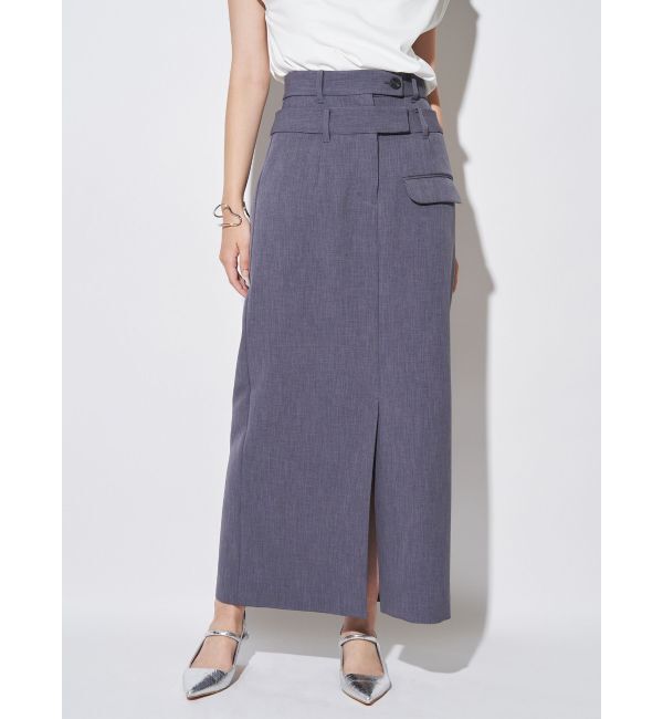ELENDEEK「DOUBLE BELT SK」|スカート|