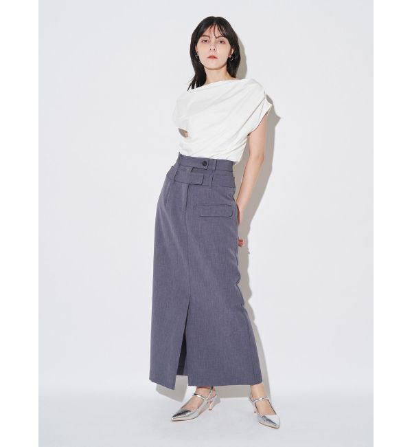 ELENDEEK「DOUBLE BELT SK」|スカート|
