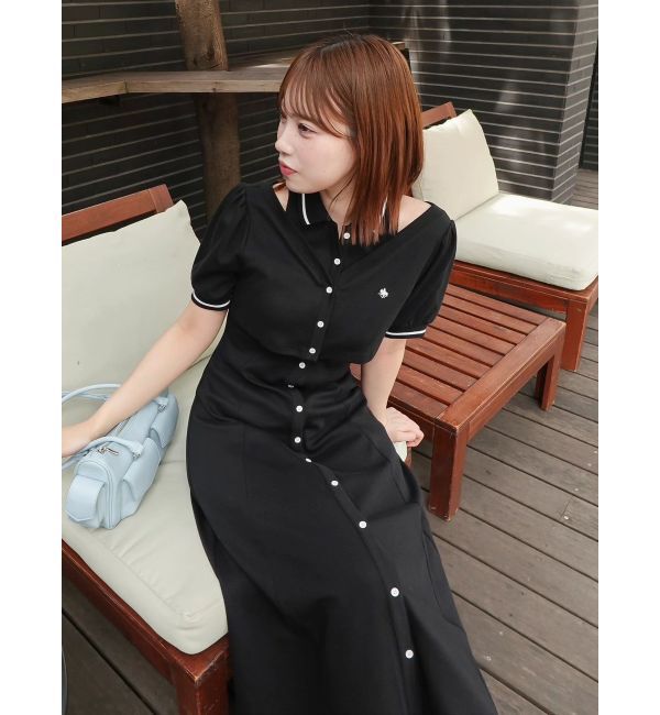 dazzlin「【POLO BCSコラボ/再生産】レイヤードポロワンピース」|ワンピース|