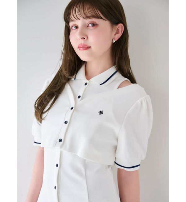 dazzlin「【POLO BCSコラボ/再生産】レイヤードポロワンピース」|ワンピース|