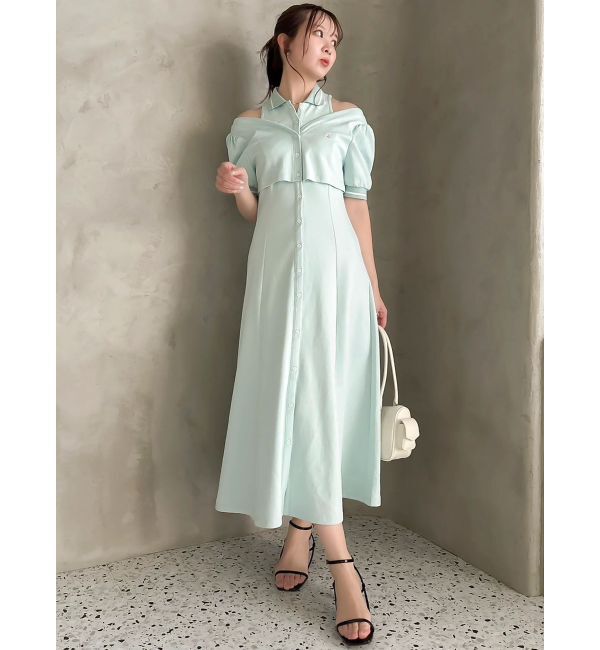 dazzlin「【POLO BCSコラボ/再生産】レイヤードポロワンピース」|ワンピース|